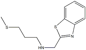 (1,3-benzothiazol-2-ylmethyl)[3-(methylsulfanyl)propyl]amine 化学構造式