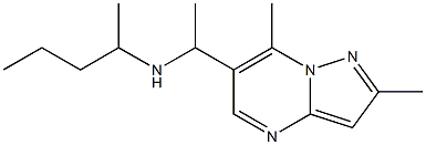 (1-{2,7-dimethylpyrazolo[1,5-a]pyrimidin-6-yl}ethyl)(pentan-2-yl)amine