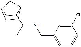 (1-{bicyclo[2.2.1]heptan-2-yl}ethyl)[(3-chlorophenyl)methyl]amine,,结构式