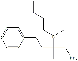 (1-amino-2-methyl-4-phenylbutan-2-yl)(butyl)ethylamine 结构式