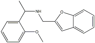 (1-benzofuran-2-ylmethyl)[1-(2-methoxyphenyl)ethyl]amine Structure