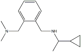 (1-cyclopropylethyl)({2-[(dimethylamino)methyl]phenyl}methyl)amine Structure