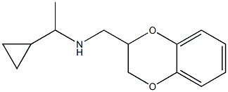 (1-cyclopropylethyl)(2,3-dihydro-1,4-benzodioxin-2-ylmethyl)amine Structure
