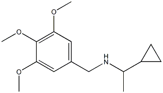 (1-cyclopropylethyl)[(3,4,5-trimethoxyphenyl)methyl]amine,,结构式
