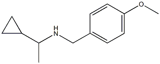 (1-cyclopropylethyl)[(4-methoxyphenyl)methyl]amine|