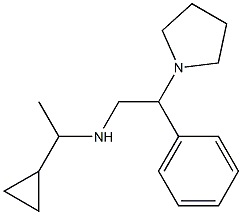 (1-cyclopropylethyl)[2-phenyl-2-(pyrrolidin-1-yl)ethyl]amine Structure