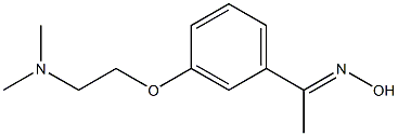 (1E)-1-{3-[2-(dimethylamino)ethoxy]phenyl}ethanone oxime