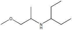 (1-methoxypropan-2-yl)(pentan-3-yl)amine 化学構造式