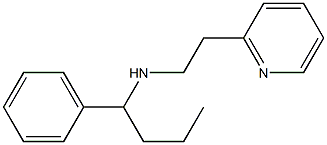 (1-phenylbutyl)[2-(pyridin-2-yl)ethyl]amine,,结构式