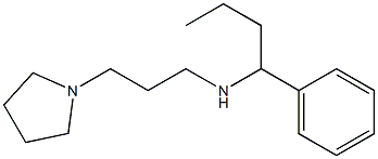 (1-phenylbutyl)[3-(pyrrolidin-1-yl)propyl]amine,,结构式