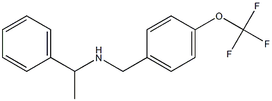 (1-phenylethyl)({[4-(trifluoromethoxy)phenyl]methyl})amine Struktur