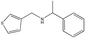 (1-phenylethyl)(thiophen-3-ylmethyl)amine 结构式