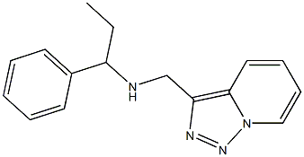 (1-phenylpropyl)({[1,2,4]triazolo[3,4-a]pyridin-3-ylmethyl})amine Struktur