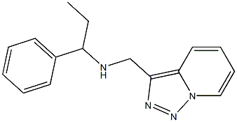 (1-phenylpropyl)({[1,2,4]triazolo[3,4-a]pyridin-3-ylmethyl})amine 结构式