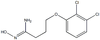 (1Z)-4-(2,3-dichlorophenoxy)-N'-hydroxybutanimidamide Struktur