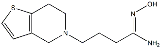 (1Z)-4-(6,7-dihydrothieno[3,2-c]pyridin-5(4H)-yl)-N'-hydroxybutanimidamide 化学構造式