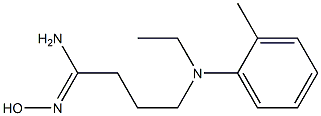(1Z)-4-[ethyl(2-methylphenyl)amino]-N'-hydroxybutanimidamide,,结构式