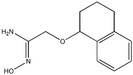 (1Z)-N'-hydroxy-2-(1,2,3,4-tetrahydronaphthalen-1-yloxy)ethanimidamide Structure