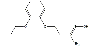(1Z)-N'-hydroxy-3-(2-propoxyphenoxy)propanimidamide Struktur
