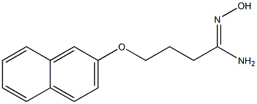 (1Z)-N'-hydroxy-4-(2-naphthyloxy)butanimidamide,,结构式