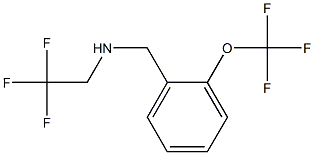 (2,2,2-trifluoroethyl)({[2-(trifluoromethoxy)phenyl]methyl})amine Structure