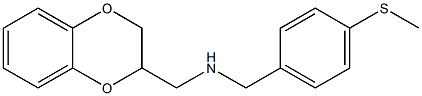 (2,3-dihydro-1,4-benzodioxin-2-ylmethyl)({[4-(methylsulfanyl)phenyl]methyl})amine Structure