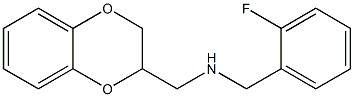 (2,3-dihydro-1,4-benzodioxin-2-ylmethyl)[(2-fluorophenyl)methyl]amine Structure