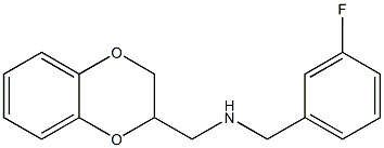 (2,3-dihydro-1,4-benzodioxin-2-ylmethyl)[(3-fluorophenyl)methyl]amine Struktur