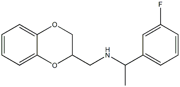 (2,3-dihydro-1,4-benzodioxin-2-ylmethyl)[1-(3-fluorophenyl)ethyl]amine