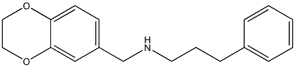 (2,3-dihydro-1,4-benzodioxin-6-ylmethyl)(3-phenylpropyl)amine Structure