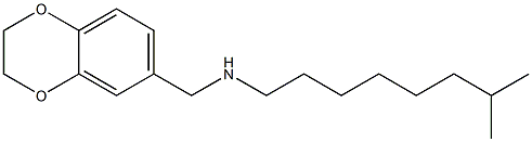 (2,3-dihydro-1,4-benzodioxin-6-ylmethyl)(7-methyloctyl)amine Structure