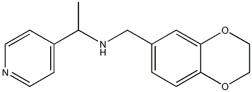 (2,3-dihydro-1,4-benzodioxin-6-ylmethyl)[1-(pyridin-4-yl)ethyl]amine Structure