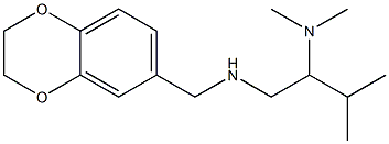 (2,3-dihydro-1,4-benzodioxin-6-ylmethyl)[2-(dimethylamino)-3-methylbutyl]amine 化学構造式
