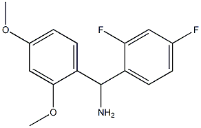 (2,4-difluorophenyl)(2,4-dimethoxyphenyl)methanamine,,结构式