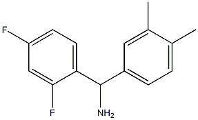(2,4-difluorophenyl)(3,4-dimethylphenyl)methanamine 化学構造式