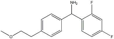 (2,4-difluorophenyl)[4-(2-methoxyethyl)phenyl]methanamine,,结构式