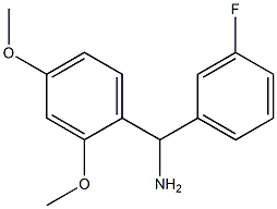 (2,4-dimethoxyphenyl)(3-fluorophenyl)methanamine,,结构式