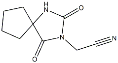 (2,4-dioxo-1,3-diazaspiro[4.4]non-3-yl)acetonitrile Structure
