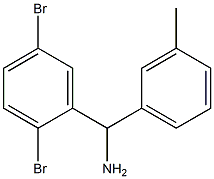 (2,5-dibromophenyl)(3-methylphenyl)methanamine