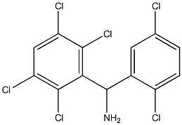(2,5-dichlorophenyl)(2,3,5,6-tetrachlorophenyl)methanamine Structure