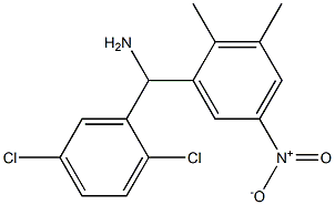 (2,5-dichlorophenyl)(2,3-dimethyl-5-nitrophenyl)methanamine 化学構造式