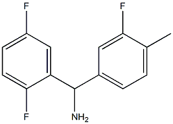 (2,5-difluorophenyl)(3-fluoro-4-methylphenyl)methanamine Structure