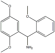 (2,5-dimethoxyphenyl)(2-methoxyphenyl)methanamine Structure