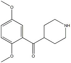 (2,5-dimethoxyphenyl)(piperidin-4-yl)methanone 化学構造式