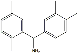 (2,5-dimethylphenyl)(3,4-dimethylphenyl)methanamine 化学構造式