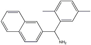 (2,5-dimethylphenyl)(naphthalen-2-yl)methanamine 结构式