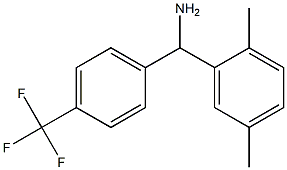 (2,5-dimethylphenyl)[4-(trifluoromethyl)phenyl]methanamine 化学構造式