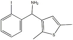 (2,5-dimethylthiophen-3-yl)(2-iodophenyl)methanamine,,结构式
