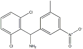 (2,6-dichlorophenyl)(3-methyl-5-nitrophenyl)methanamine 化学構造式