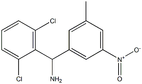 (2,6-dichlorophenyl)(3-methyl-5-nitrophenyl)methanamine Structure